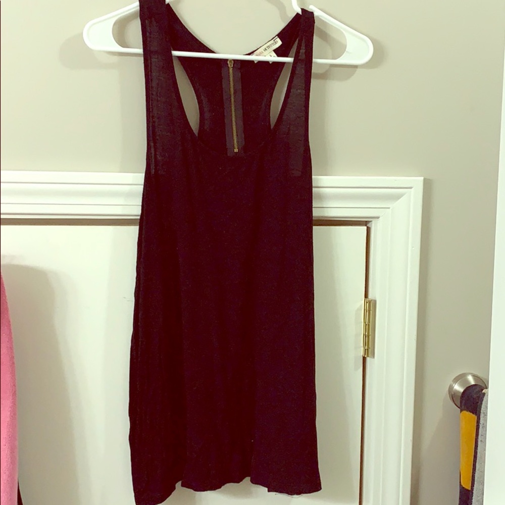 Black tank top